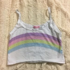 Sugar Thrillz Rainbow Crop Top
